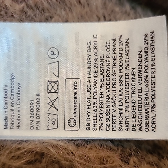 H&M Leapord Print Faux Fur Fuzzy Sweater Size Medium - Picture 4 of 12